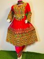 Pathani Dress for Girls | Traditional Afghani Frock | Handmade & Fully Embroidered for girls. 