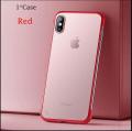 Oppo A1k Frameless Case PC Case Hard Transparent Matte Back Cover For Oppo A1k Phone Case - RED. 
