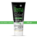 Derma Shine Charcoal (Face wash + Scrub). 