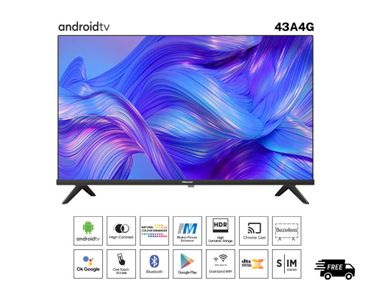 Hisense%2043A4G%2043"%20Bezel-less%20Android%20Smart%20LED%20TV%20-%20Image%204