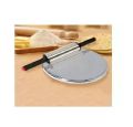 Rolling Pin and Dish Stainless Steel Roti Partha maker Balen & Chakla. 