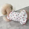 Cat Dress Cute Girl Cat Clothes Summer Dress for Dog Cat Clothing Red Blue Small Dog Chihuahua Clothes. 