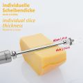 Cheese Slicer With Cutting Wire, Stainless Steel Kitchen Gadget. 