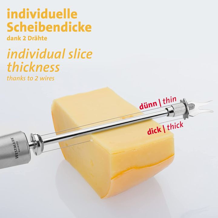 Cheese Slicer With Cutting Wire, Stainless Steel Kitchen Gadget