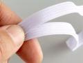 Thin sewing elastic band wide white or black high elastic flat rubber band, waist band, thin belt sewing garment accessory 2 meter each. 