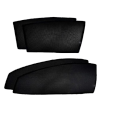 Toyota Land Cruiser Prado FJ90 Sun Shades - Window Shades - 4 Pcs - Black. 