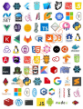 50 Pcs Programming Language Java JS Php7  Python  Vuejs C Logo Cool Stickers for Laptop Car DIY Stickers - JangoMango Store. 