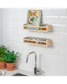 IKEA Spice Rack – Multipurpose Wooden Kitchen Shelf – Wall Organizer – Birch Effect Color – Sustainable Wood. 