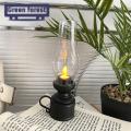 Green forest Night Light Nostalgia 80s Retro Style Electronic Oil Lamp. 
