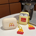 Frosted McDonald's Airpods1/2/3 Substitute Apple Pro2 Earphone Protective Cover Creative Color Painted Soft Case. 