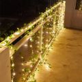 PACKIFY Artificial Leaves Bail  with 15Ft LED Fairy string Lights for home Room decoration items, office, wedding, function decoration. 