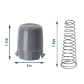 2Pcs Magnetic Door Plunger Replacement AGM73610701 for LG Washing Machine Replaces AP5331994 AGM73610702. 