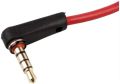 Asobilor Replacement 3.5mm Right Angle AUX Audio Cable Cord for Dr Dre Headphones Monster Solo Studio Speakers with Mic 1.2M (Red). 