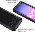 Seacosmo Samsung S10 Mobile Case Heavy Duty Shockproof Protection Metal Case Rugged A rmour without Screen protector Case for Galaxy S10 2019 Black. 