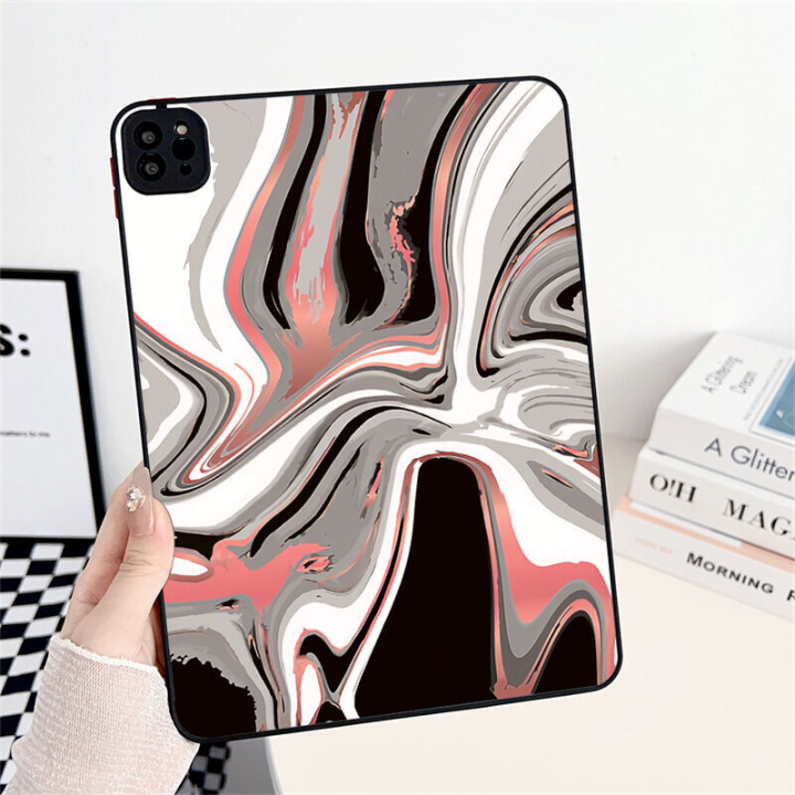 For iPad air 5 2022 Pro 11 12.9 6th 10.5 3 4 Pink Marble Cover 2018 9.7 Air 2 10.2 7/8/9/10th Generation Mini 6 Case