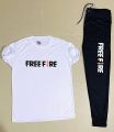 Tracksuit New Design FREE FIRE printed Round Neck Half Sleeves T Shirts Top Quality Gym wear and comfortable Track suit For Men n Boys. 