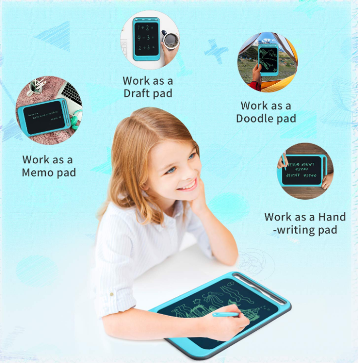 PORTABLE 8.5 INCH SMART LCD WRITING TABLET ELECTRONIC NOTEPAD DRAWING GRAPHICS HANDWRITING PAD BOARD
