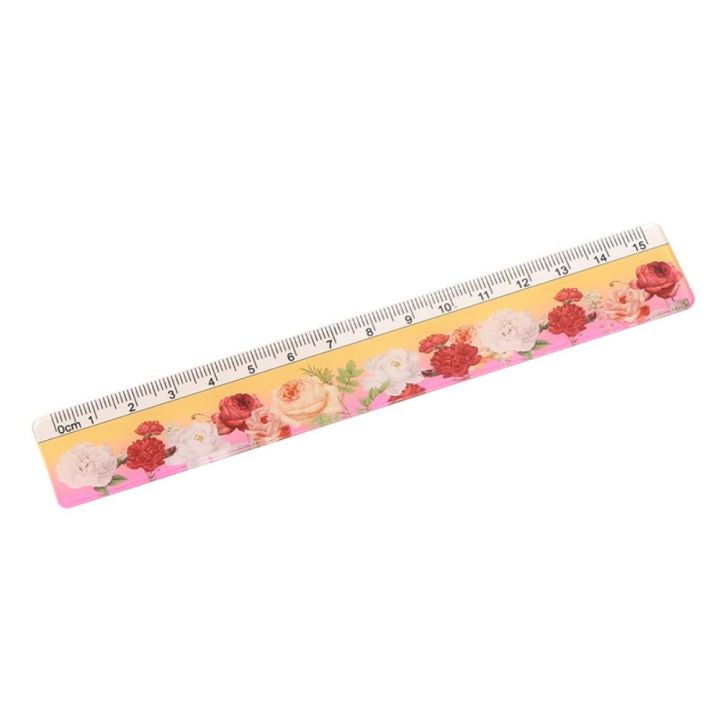 Multu-Pattern 15cm Straight Ruler Multifunction Transparent Math ...