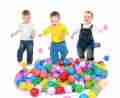 Pack of 10 / 24 / 36 / 50 / 100 pcs - Soft Tent Balls Set for Kids and Boys Toys Plastic Ball Multicolor. 