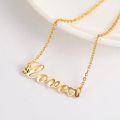 Skyrim Love Letter Heart Charm Bracelet Stainless Steel Gold Color Chain Bracelets Bangle Pulseira Jewelry Gifts for Women Femme. 