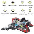 RC Jet Plane with Durable EPP Foam Body | 2.4GHz Remote Control | One-Touch Takeoff/Landing | LED Lights | Headless Mode | 360 Flip RC Airplane Toy for Kids  Kids and Adults,3D Flip Airplane Toy with Colored Lights USB Charging. 