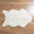 Faux Sheepskin Rug 2ft x 3ft Ultra Soft Shaggy Floor Mat Slip Resistant Washable. 
