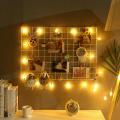 Grid Panel, Photo Wall Display, Metal Mesh Wall Decor, Multi functional Hanging Picture Wall, DIY, Art Display,. 