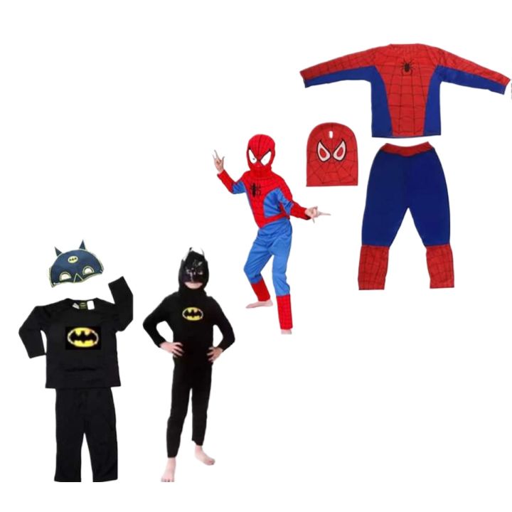 2 pack of Any Costume Dress Spiderman/Superman/Batman