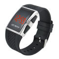 Fashion Casual Unisex Square Case LED Digital Display Sports Wrist Watch Gift. 
