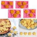 Easy Release Cookie Mold Silicone Cookie Mold Set Easy Release Baking Molds for Fondant Cake Chocolate Candy More Kitchen Supplies for Creative Treats Round Square Star Heart Shapes for Southeast. 