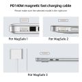 2M USB Type C to Magsafe 3 Magnetic Charger Cord Laptop Charging Cable Converter PD 140W for MacBook Air/Pro A2442 A2485 A2681. 