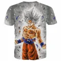 Hot selling new anime DRAGON BALL Dragon Ball 3D printed European size short sleeved T-shirt. 