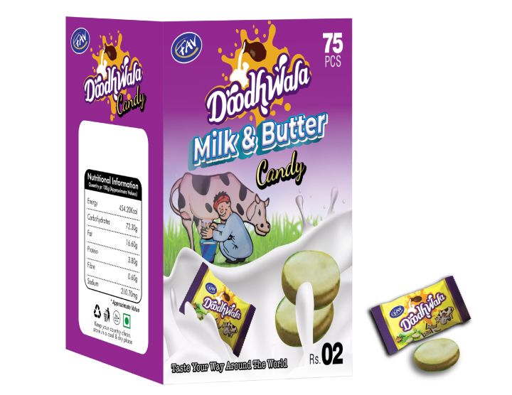 Doodhwala's Creamy Toffee Delight Milk Candy Assortment BOX (75 Pieces