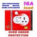 Fridge Refrigerator Freezer Water Dispenser 16A 220V Amin Over And Under Voltage Protective Device Protector Protection Relay Breaker. 