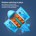 Musical Airplane With Lights And Music Cartoon Airplane With Bump And Go Toy Aeroplane 3d Lightning With Poems Available In 2 Colours Blue & Pink - Best Gift For Toddlers , Kids - Boys And Girls. 
