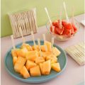 Techmanistan 100 Piece's Bamboo Mini Tasting Forks Fruit Picks 3.5 Inch Mini Bamboo Forks, Wooden Fruit Forks, Small Appetizer Forks, Cocktail Forks, Fruit Forks, Appetizer Toothpicks. 