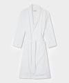 Bathrobe Men/,Women 100% Ringspun Cotton - WHITE. 