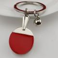 Pingpong Bat Ball Table Tennis Racket Keychain Car Key Chain Decor Ring Gift. 