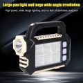 Genuine Portable Powerful Solar LED Flashlight With COB Work Lights USB Rechargeable Handheld 3 Lighting Modes Outdoor Solar Torch Light. 