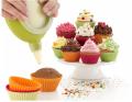 Pack of 12 - Round Shape Mould Silicone Muffin Cup Cake Moulds. 