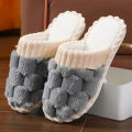 New Thick Bottom for Couples Autumn and Winter Indoor Home Furnishings Plush Cotton Slippers. 