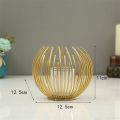 Metal Golden Candle Holder Candle Stick Holders Iron Art Geometric Candle Stand For Home Decor Table Centerpiece Wedding Party. 