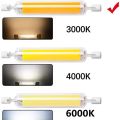 NEW LED R7S 118MM 50W Superbright Powerful Spotlight 78mm118mm AC220V 110V COB Lamp Bulb Glass Tube Replace Halogen Lamp Light. 