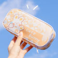 SF Checkerboard Pen Case Pencil Bag For Girls Pencil Pouch Korean Stationery School Student Stationery Storage Bag. 