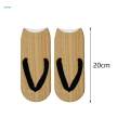 5 Pairs Flip Flop Print Socks Casual Cartoon for Running Halloween A. 