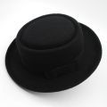 Fedoras Hats Men's Vintage Felt Wide Brim Bucket Hats Man Fedora Hats. 