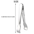 2 Pcs Stainless Steel Ice Tongs with Sawteeth for Ice Bucket Ice Sugar Cubes Coffee Bar Food Serving. 