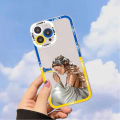 Ukraine flag pattern phone case for iPhone 11 12 13 mini pro Max 14 Pro Max case shell. 