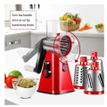 3 in 1 Vegetable Mandoline Slicer Swift Rotary Drum Grater Nut Shredder Veggie Cutter Peeler Spiralizer Cheese Chopper. 