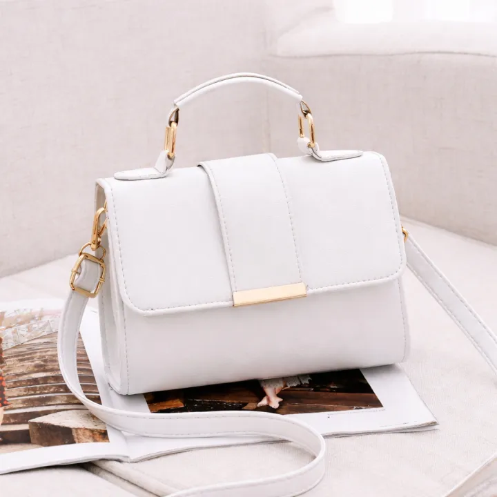 Elegant PU Leather Crossbody Handbag for Women – Stylish Top Handle ...